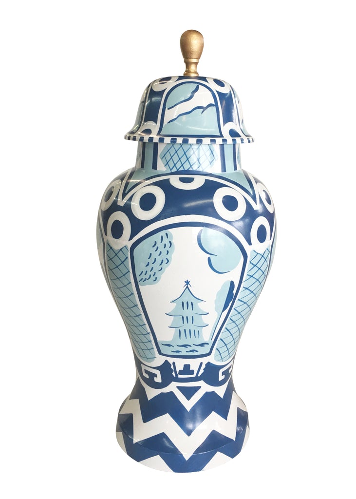 Dana Gibson Ginger Jar in Summer Palace Blue