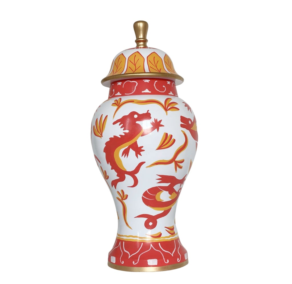 Dana Gibson Dragon Jar