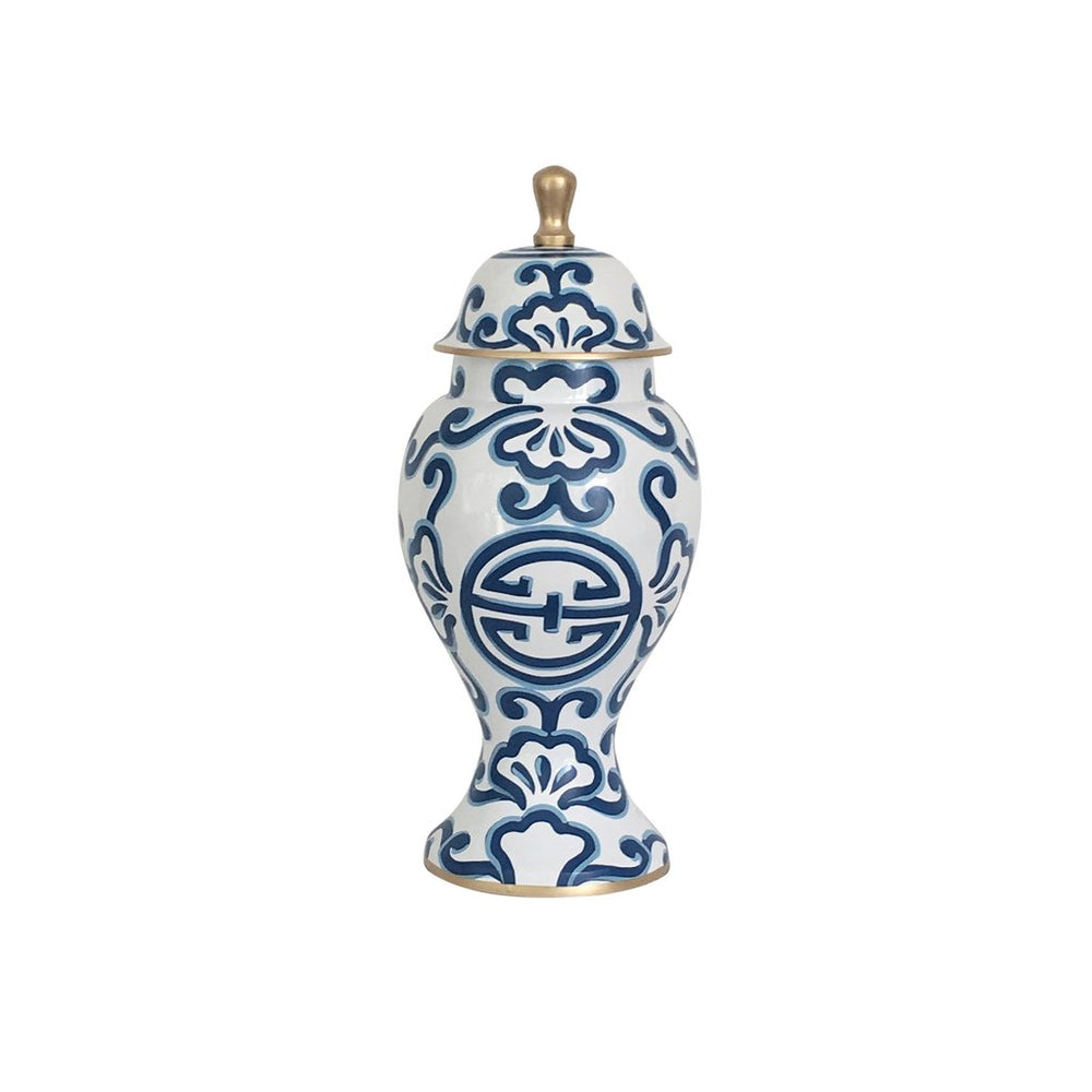 Dana Gibson Sultan Ginger Jar Blue/White