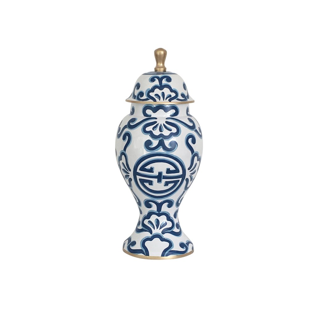 Dana Gibson Sultan Ginger Jar Blue/White