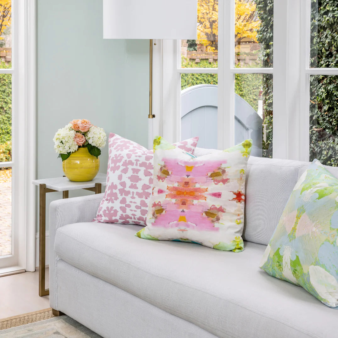 Laura Park Giverny Linen Cotton Pillow