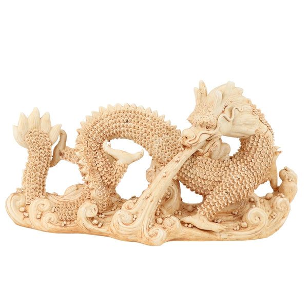 Distressed White Sea Dragon Statue By Legends Of Asia