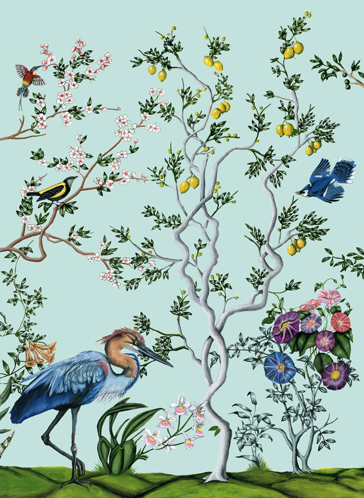 Grand Image Home Naomi Mc Cavitt For Thicket Design , Bird And Branch Chinois 3 Art