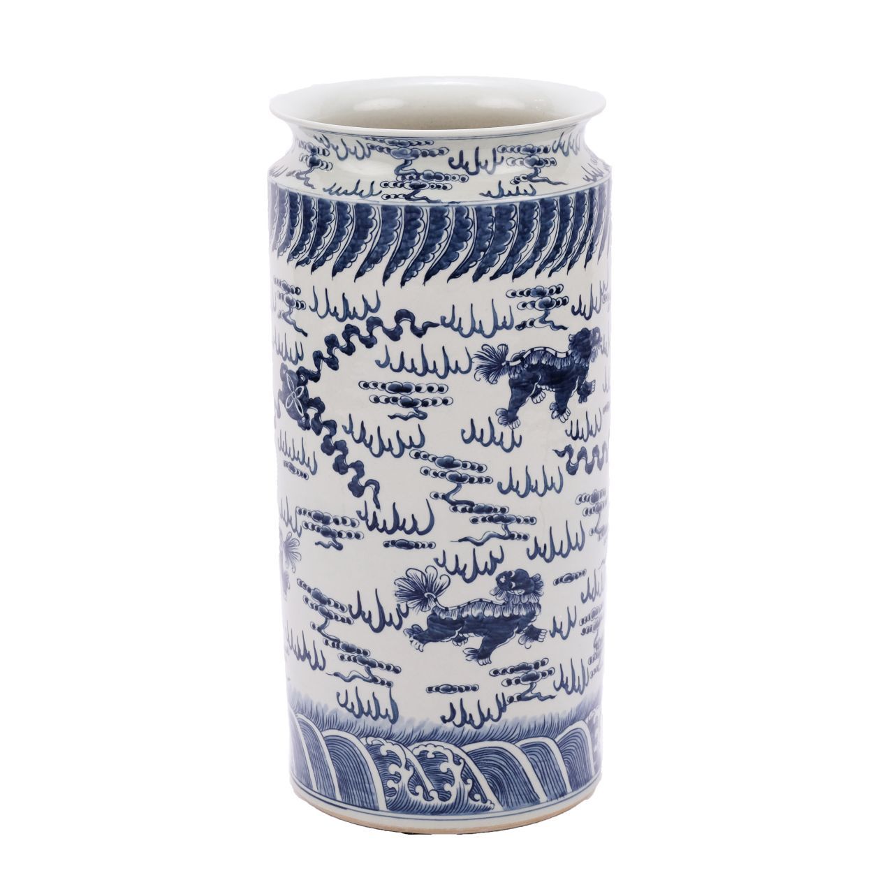 B&W Lion Umbrella Stand By Legends Of Asia