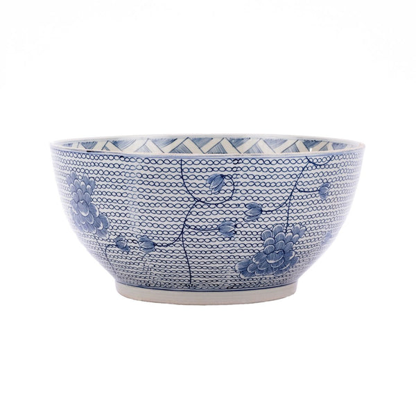 Blue And White Porcelain Chain Bowl By Legends Of Asia