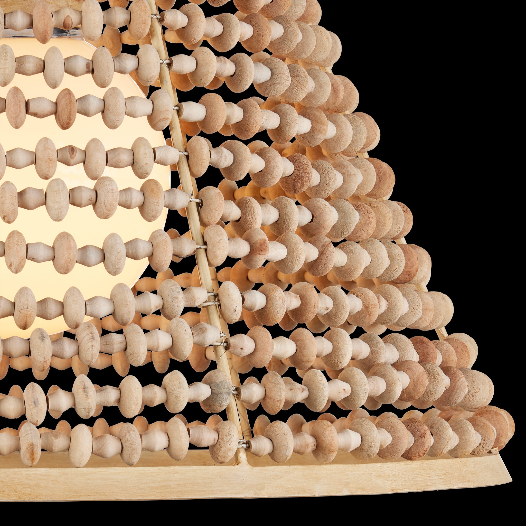 Currey & Company Pendulum 25.5" Beaded 1 Light Pendant