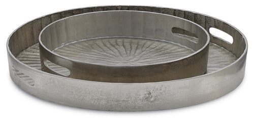 Currey And Company Luca Silver Large Tray