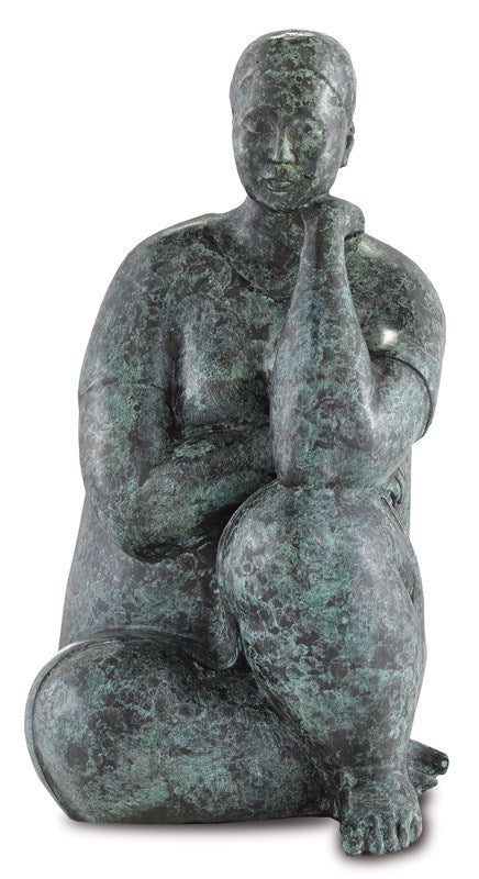 Currey and Company - Lady Meditating Bronze