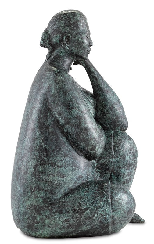 Currey and Company - Lady Meditating Bronze