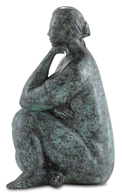 Currey and Company - Lady Meditating Bronze