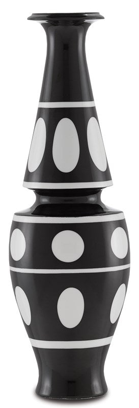 Currey And Company De Luca Black And White Vase