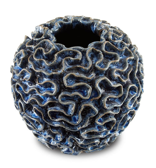 Currey And Company Milos Blue Vase