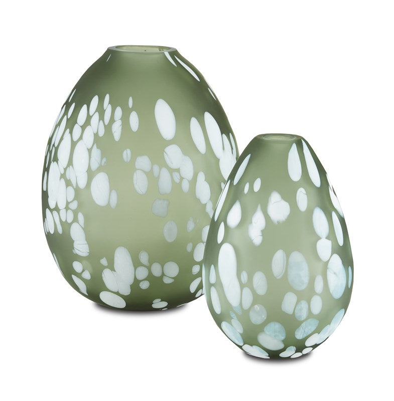 Currey And Company Hana Green Vase Set Of 2