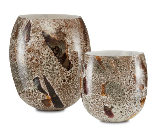 Currey And Company Bora Speckle Vase Set Of 2