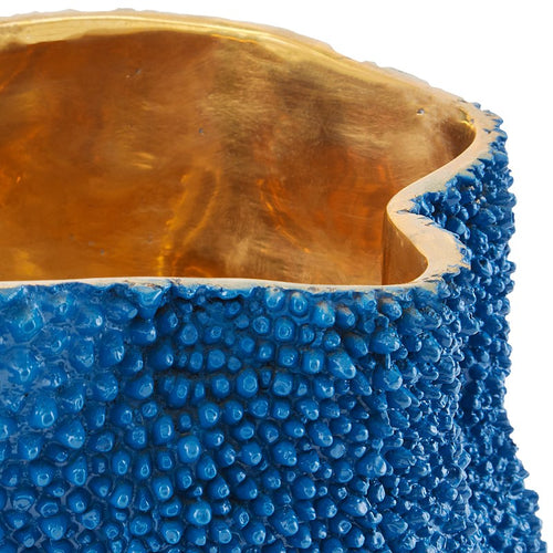 Currey And Company Jackfruit Medium Cobalt Blue Vase