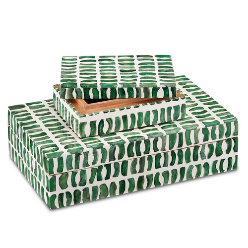 Currey And Company Emerald Box Set Of 2