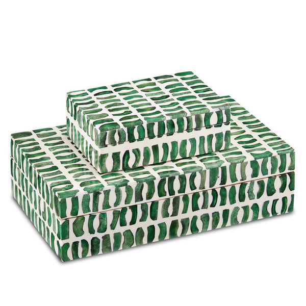 Currey And Company Emerald Box Set Of 2