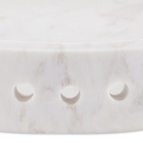Currey And Company Freya White Marble Large Tray