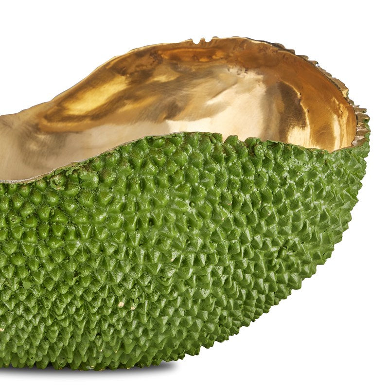 Currey And Company Jackfruit Green Oval Bowl