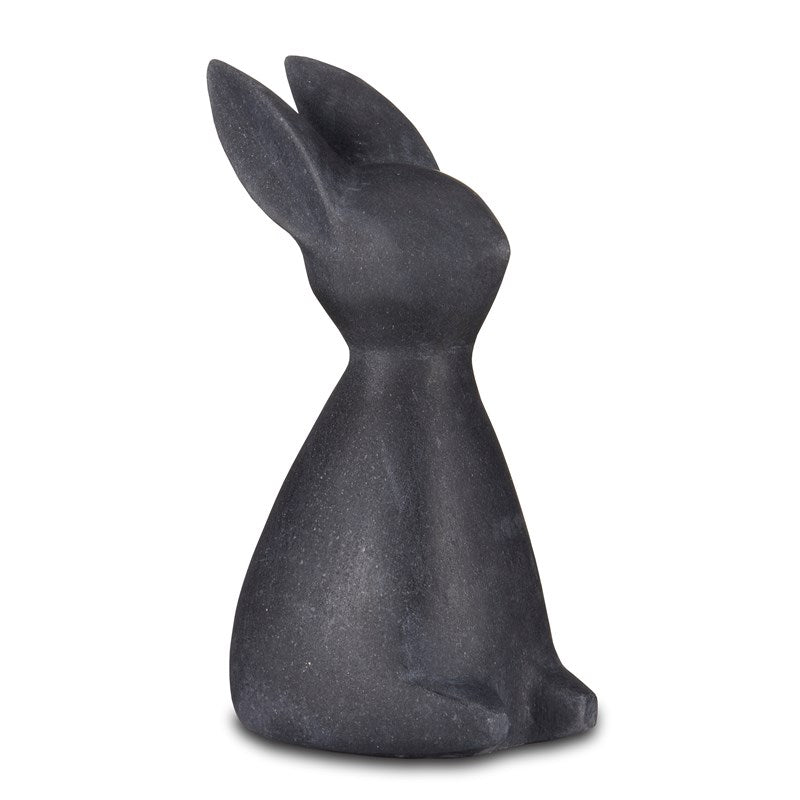 Currey And Company Black Marble Rabbit