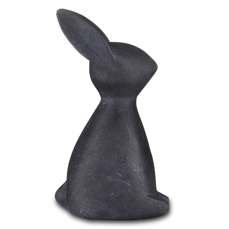 Currey And Company Black Marble Rabbit
