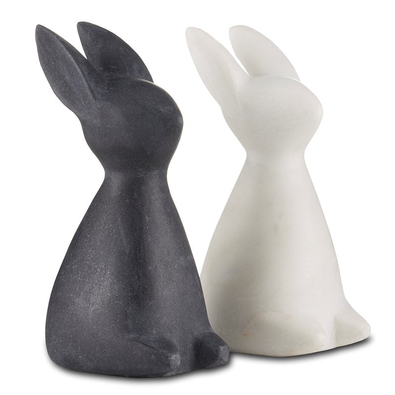 Currey And Company Black Marble Rabbit