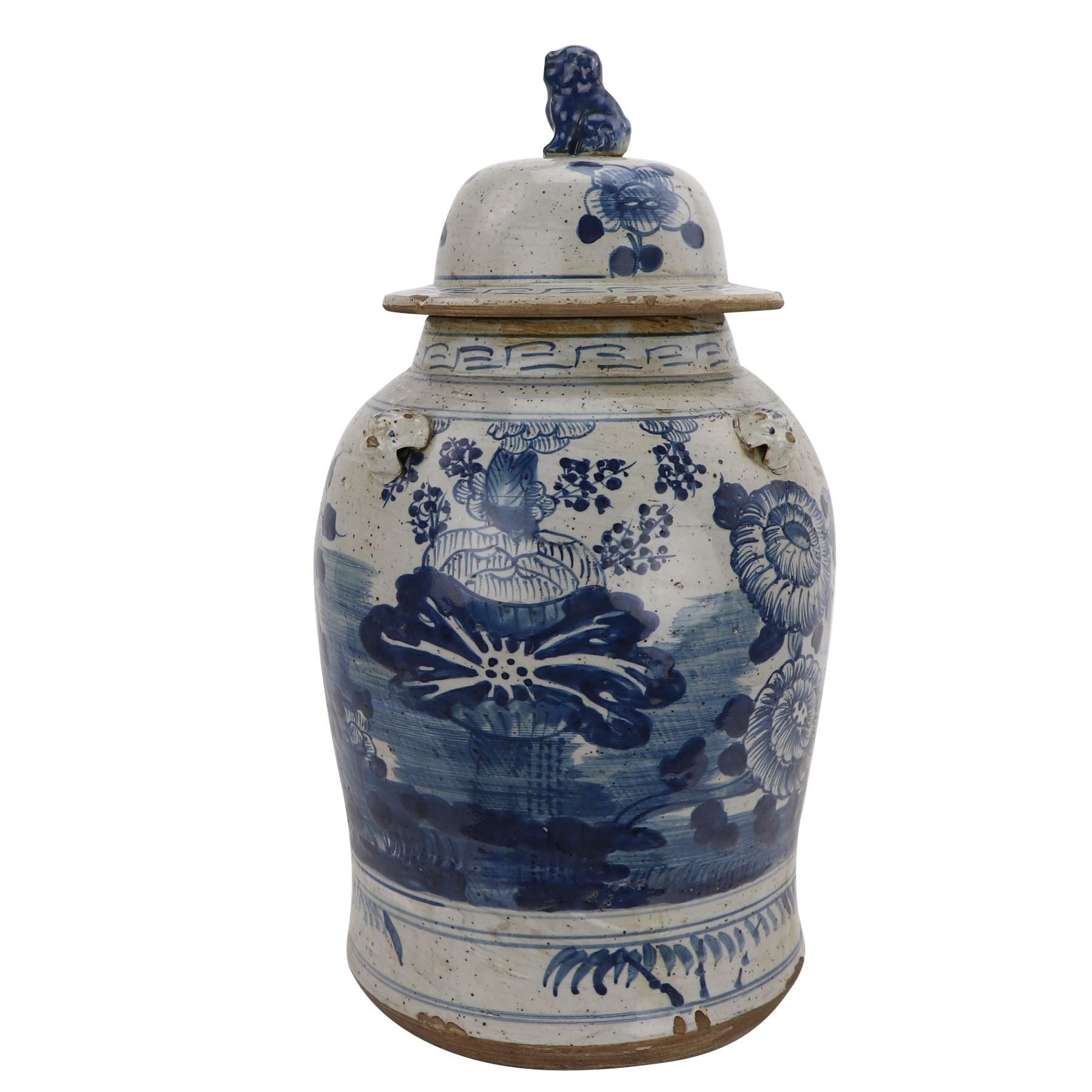 Vintage Temple Jar Four Season Plants By Legends Of Asia