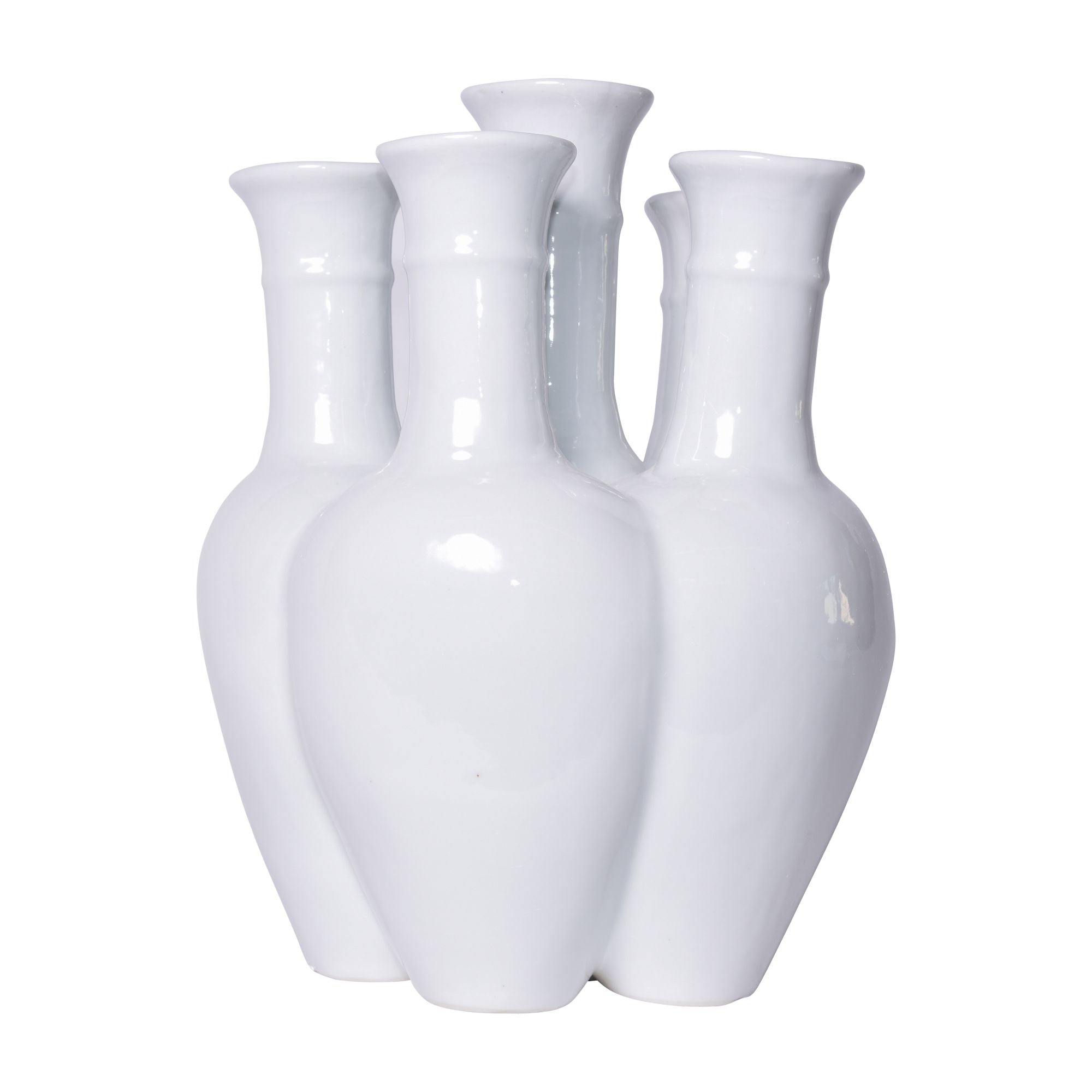 6 Pipe Flower Vase White By Legends Of Asia