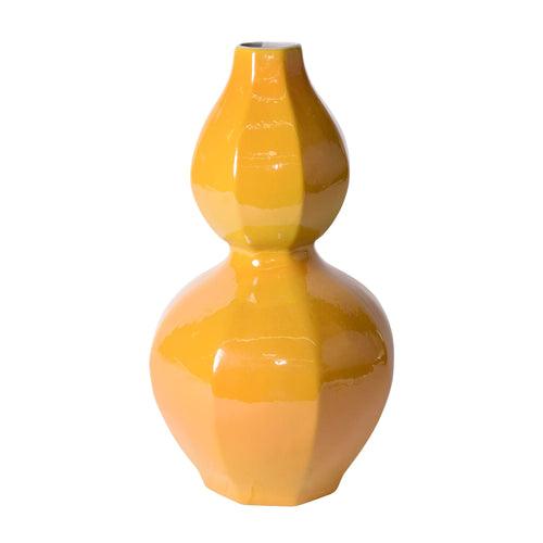 Hex Gourd Vase Imperial Yellow By Legends Of Asia
