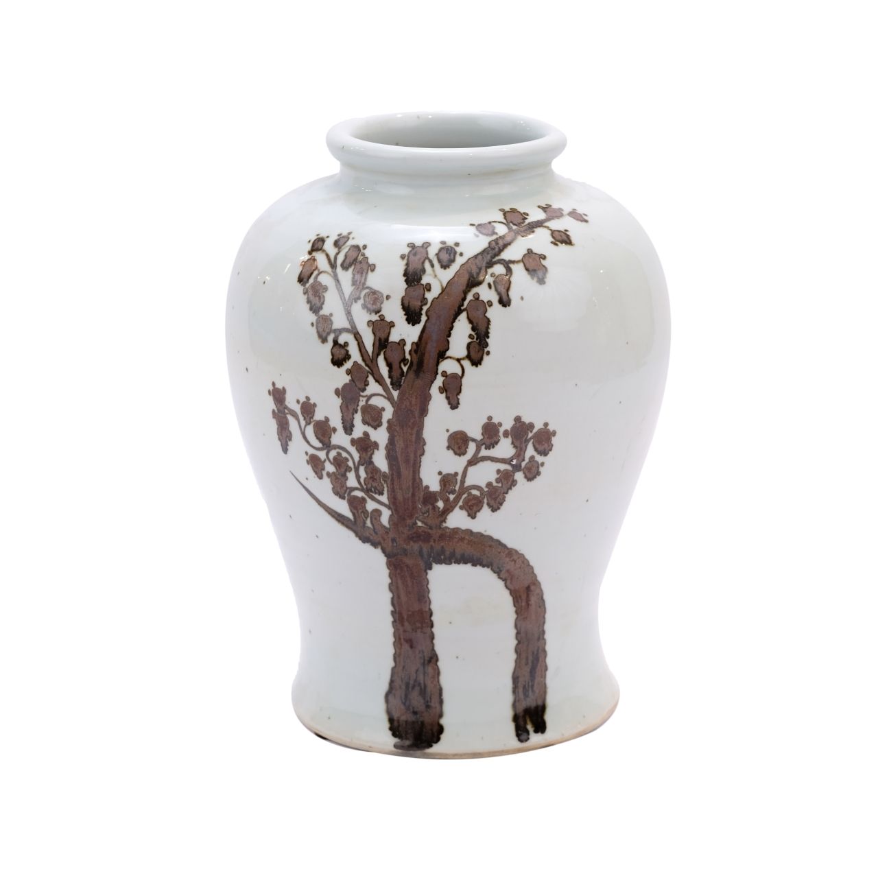 Rusty Brown Twisted Tree Flaring Rim Dynasty Jar By Legends Of Asia