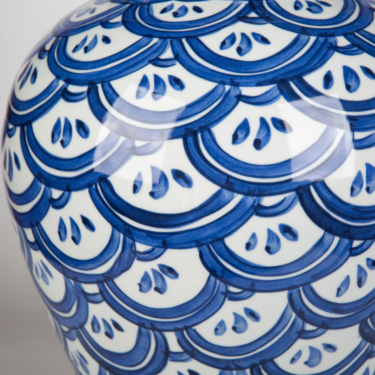 Blue Sea Wave Temple Jar by Legend of Asia