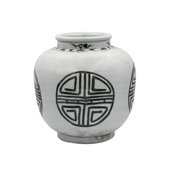 Indigo Yuan Longevity Open Top Jar By Legends Of Asia