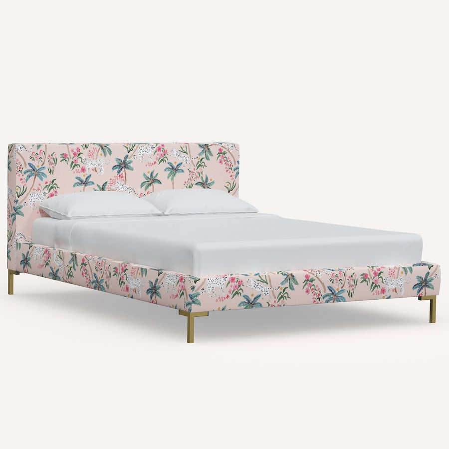 Palm Leopard Blush Bed