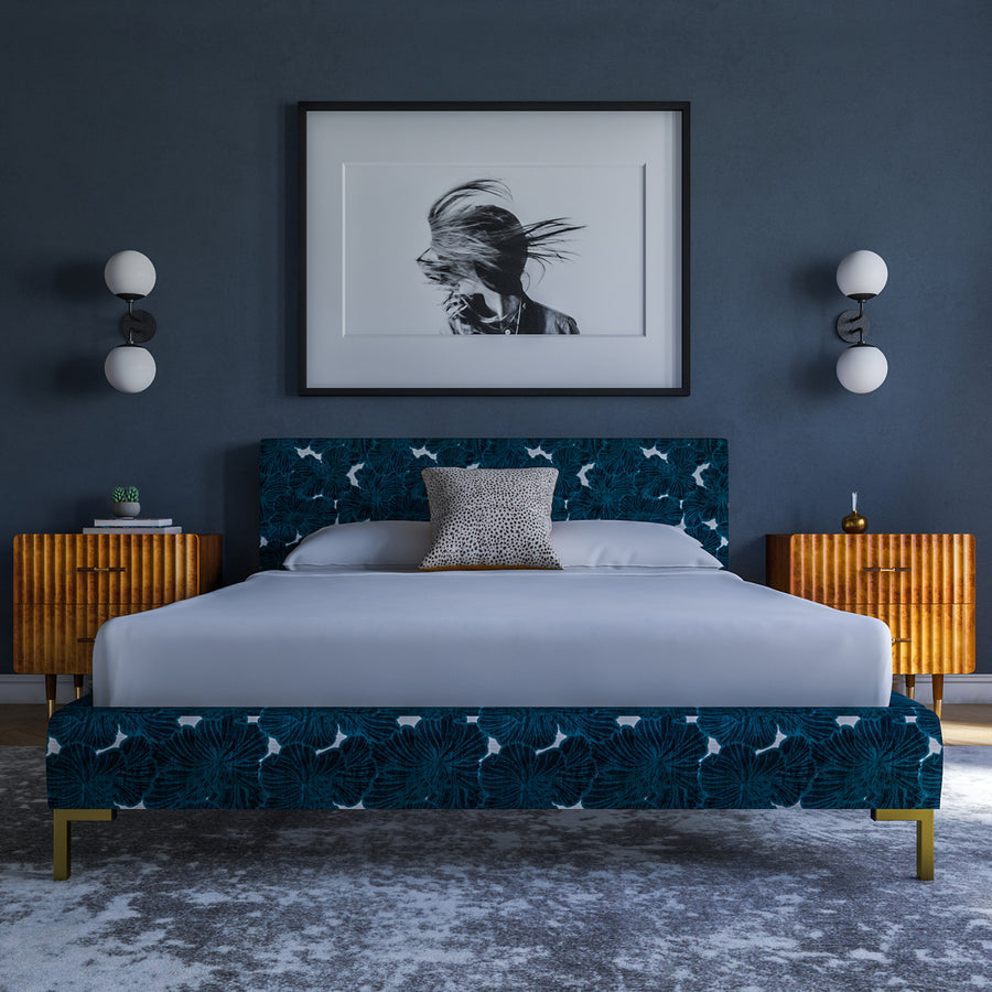 Irinia Sapphire Platform Bed