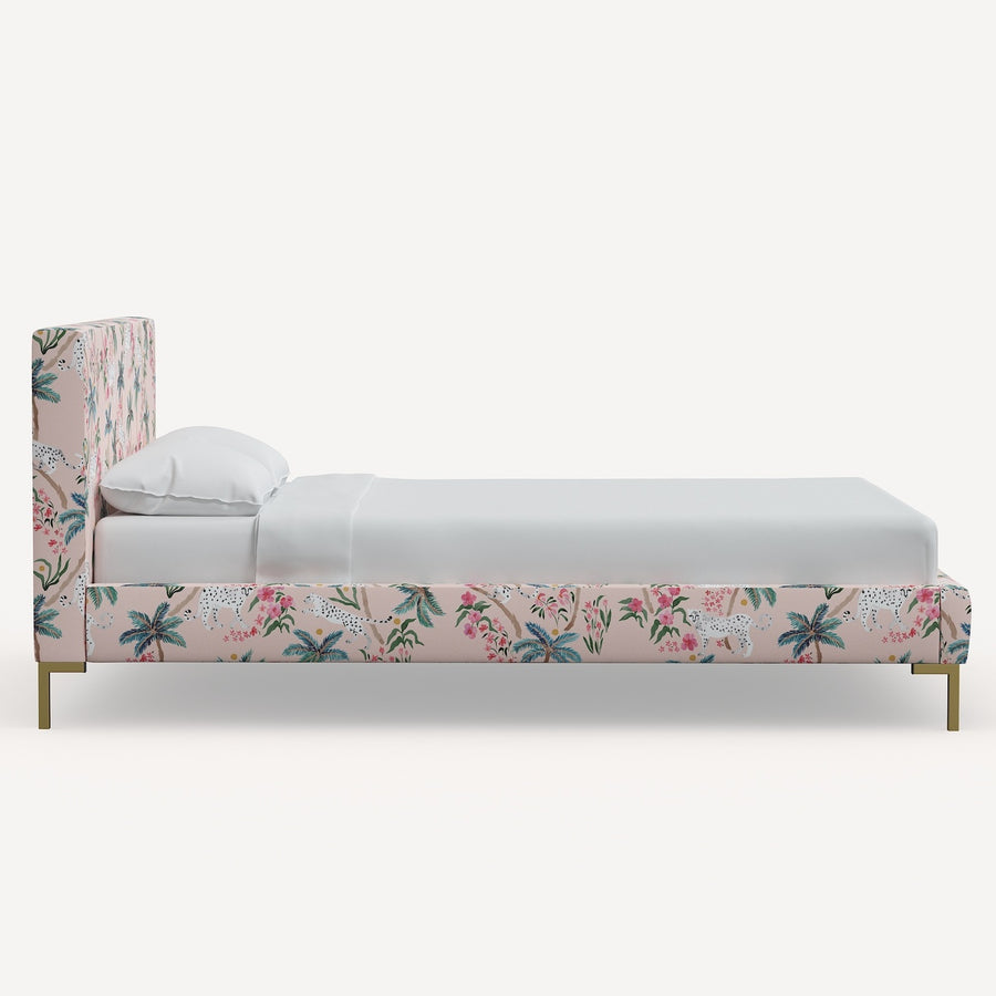 Palm Leopard Blush Bed