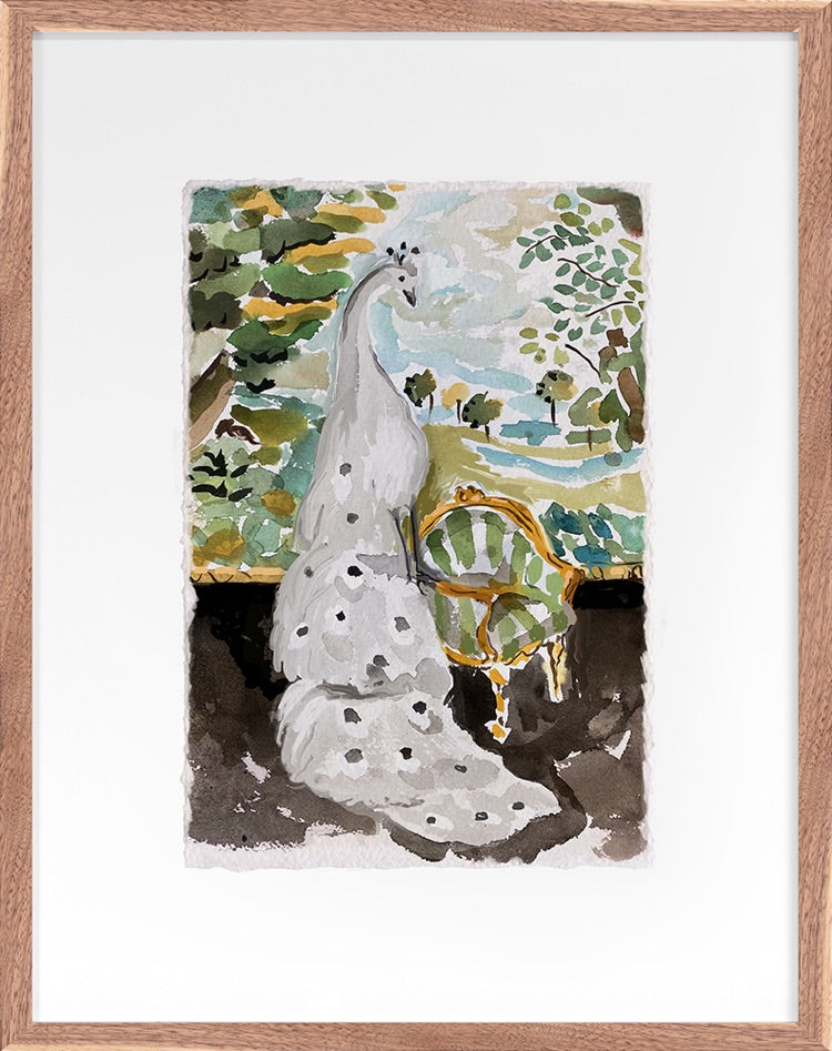 Dana Gibson Peacock Verdure Art