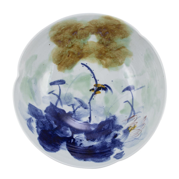 Swirl Bowl Blue Water Village Small By Legends Of Asia