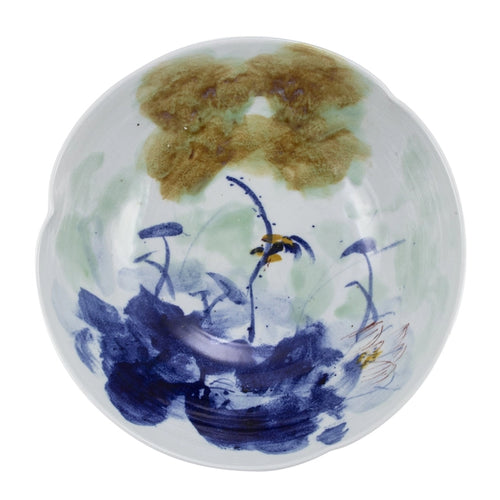 Swirl Bowl Blue Water Village Large By Legends Of Asia