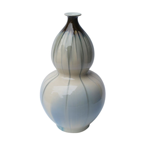 Reaction Glazed Gourd Vase Large By Legends Of Asia