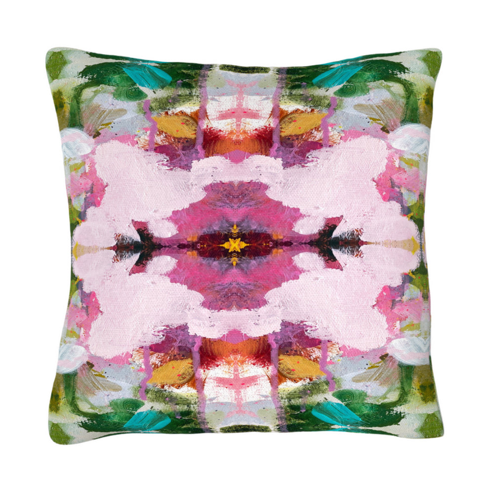 Laura Park Namaste Pink Linen Cotton Pillow