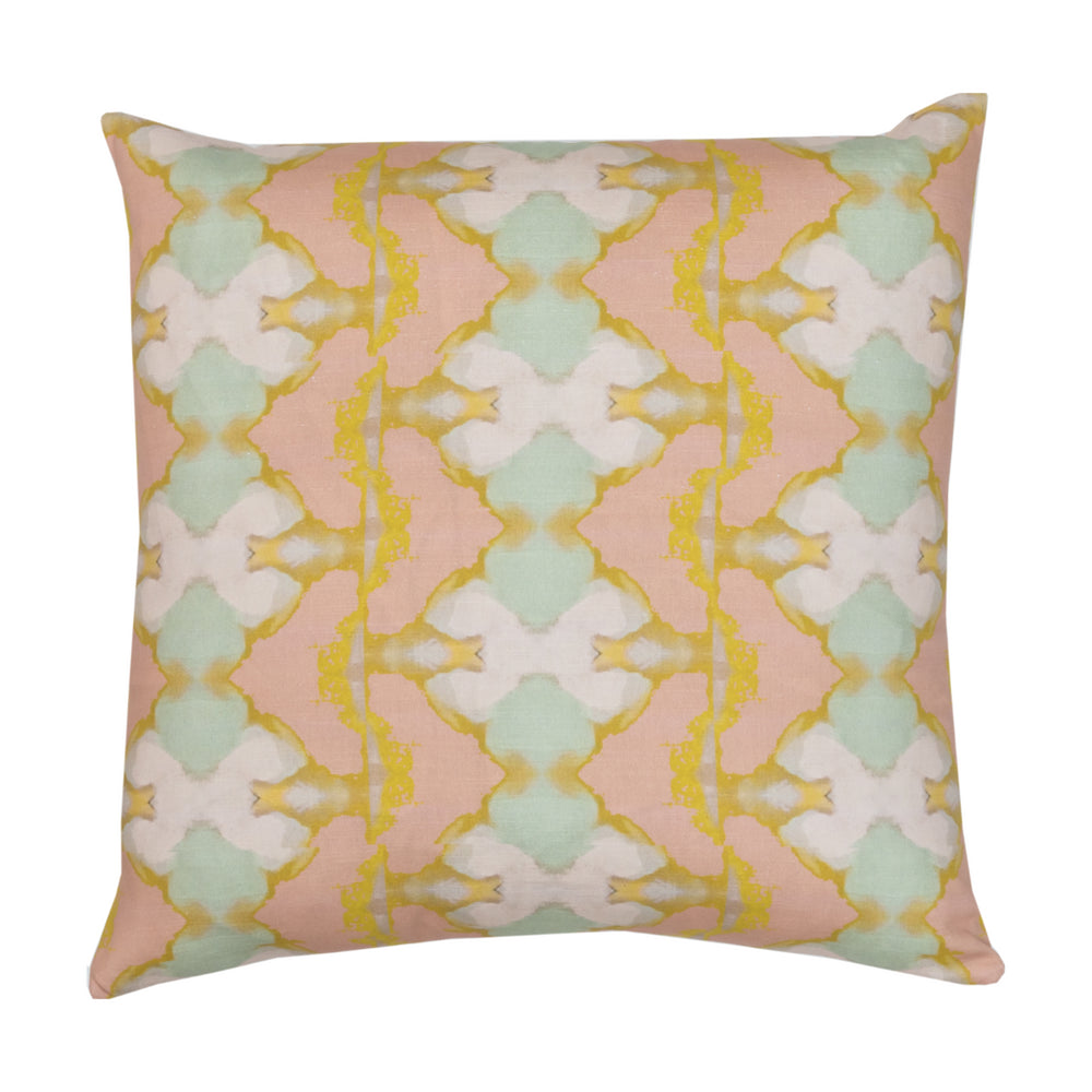 Laura Park Lily Pond Apricot Linen Cotton Pillow