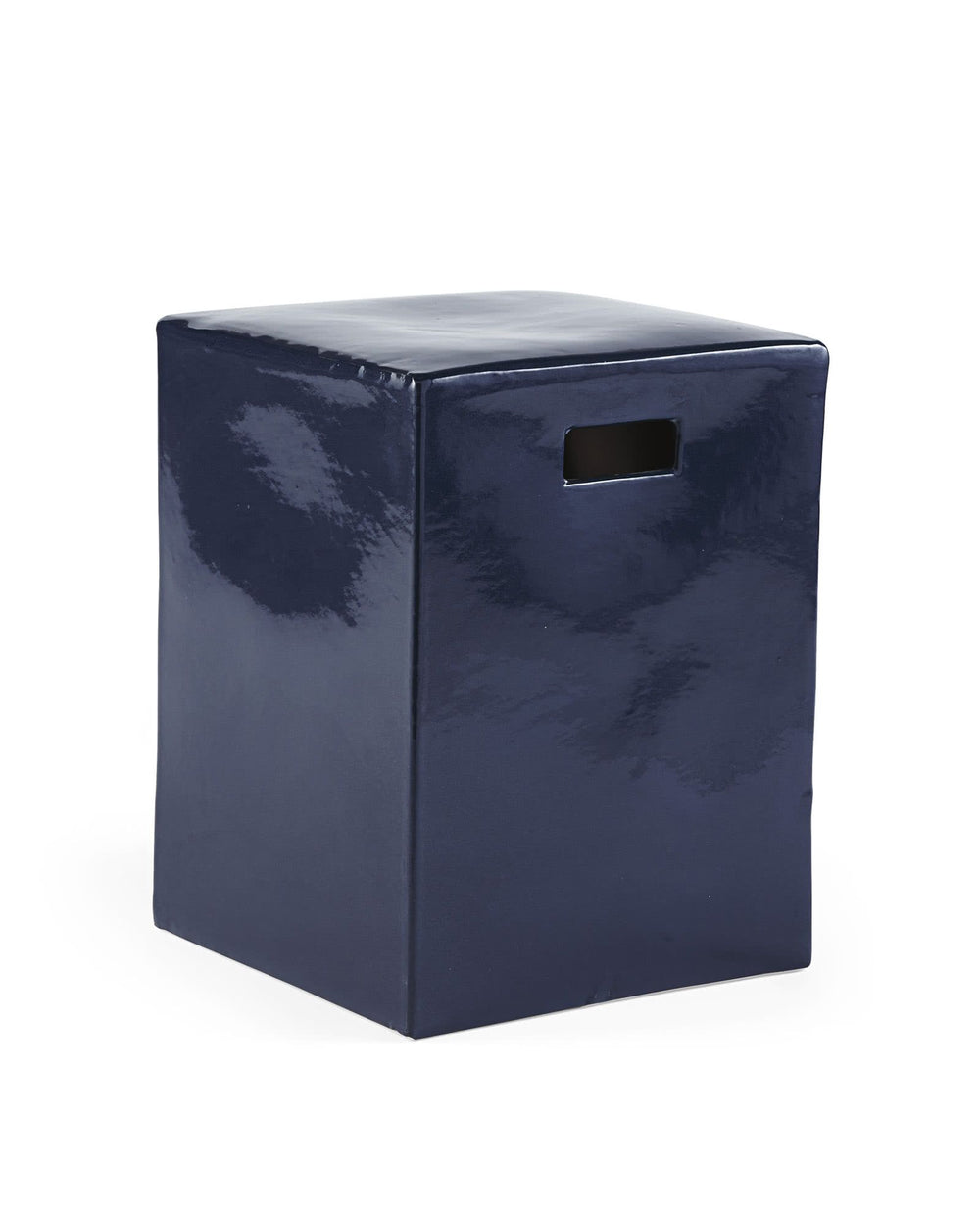 Hampton Square Garden Stool Navy Blue By Legends Of Asia