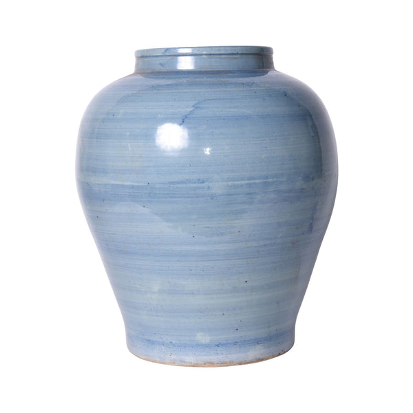 Lake Blue Open Top Jar Large By Legends Of Asia