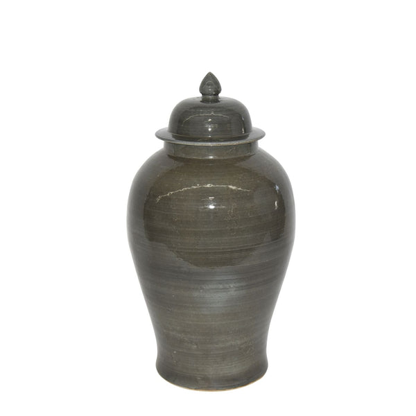 Iron Gray Temple Jar Medium By Legends Of Asia