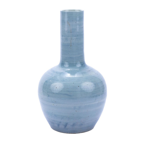 Lake Blue Globular Vase Large By Legends Of Asia