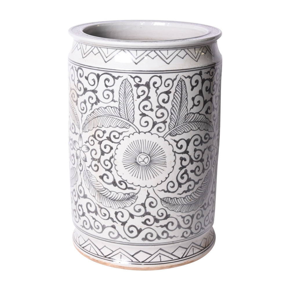 Black Peony Umbrella Vase By Legends Of Asia