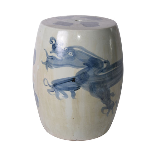 Blue And White Yuan Dragon Garden Stool By Legends Of Asia