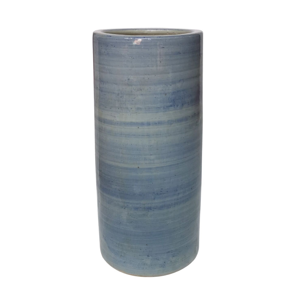 Porcelain Umbrella Vase Denim Blue By Legends Of Asia