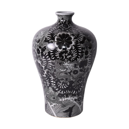 Black Dragon Prunus Vase By Legends Of Asia