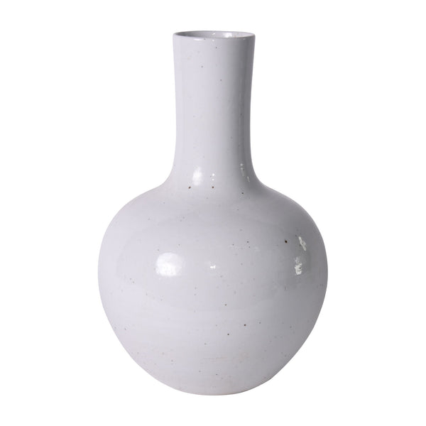 Busan White Globular Vase Large By Legends Of Asia